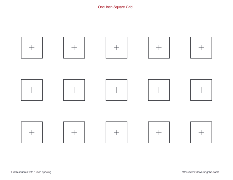 Target Grid Free Printable Paper Targets | DownRangeHQ.com